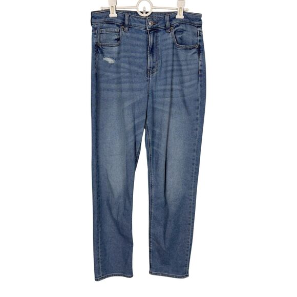 American Eagle By Payless Denim - American Eagle Stretch Mom Jean Women’s 10 Long Distressed High Rise